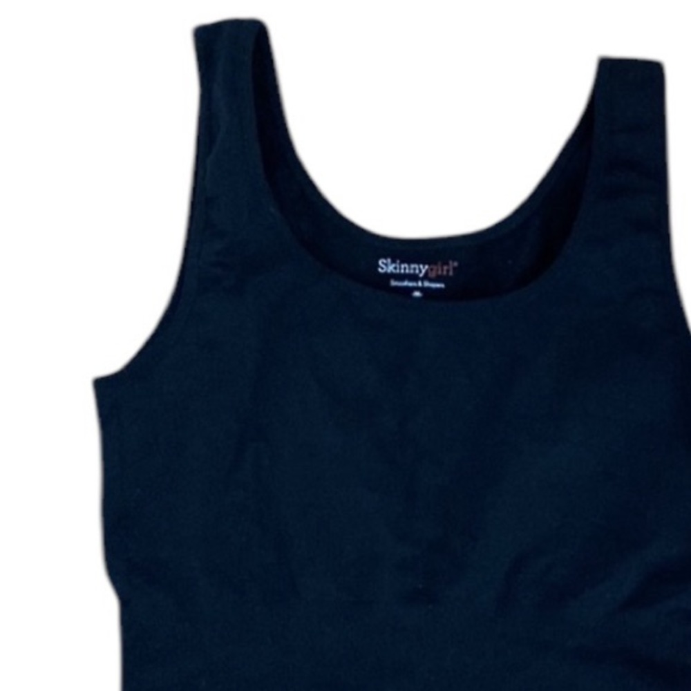 SKINNYGIRL SMOOTHERS SHAPERS BLACK MINIMALIST TANK TOP M - Picture 5 of 9